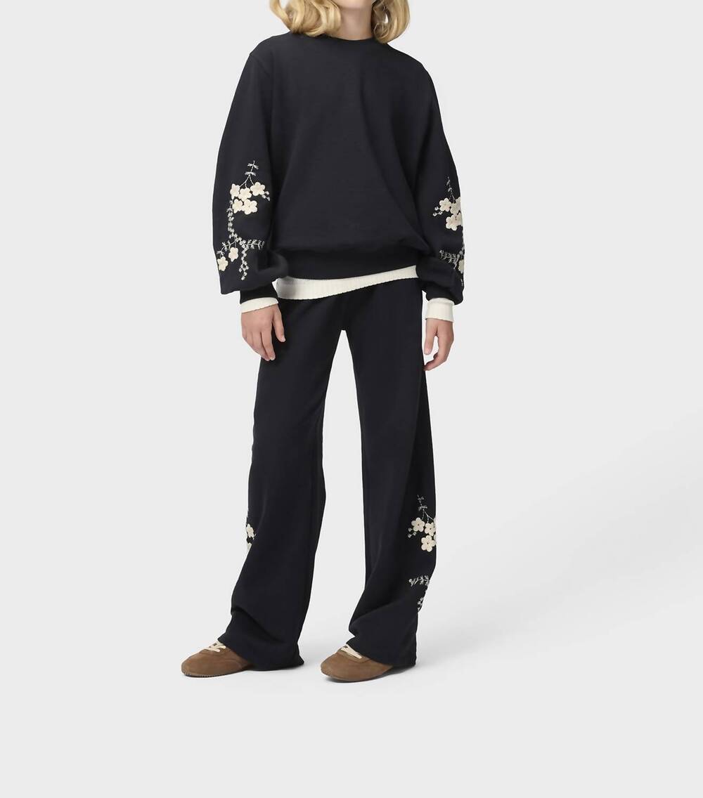 NEW MOLO aurita embroidered sweatpants in black